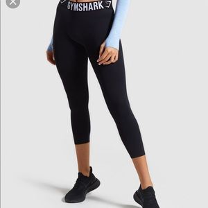 Gymshark cropped Fit leggings - Black/white